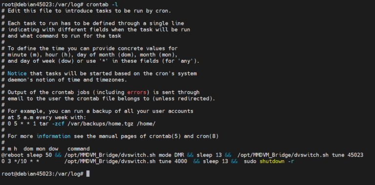 crontab 예약하기