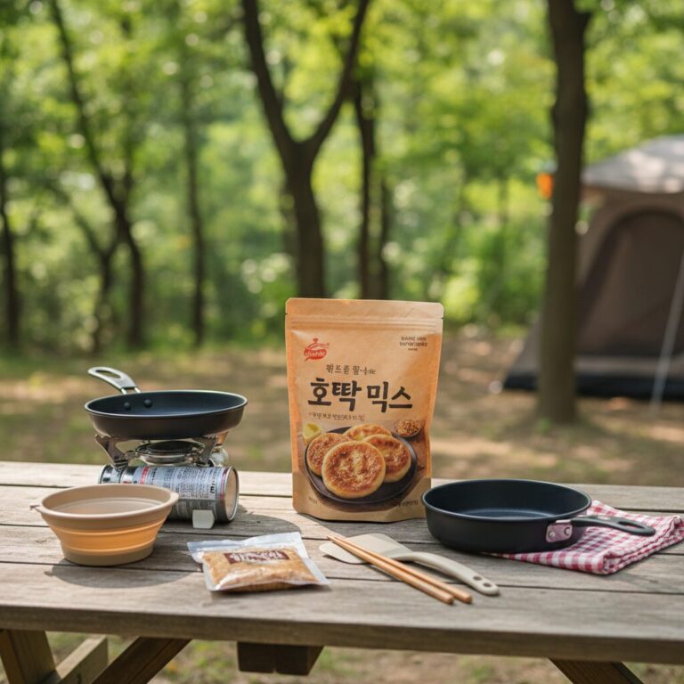 호떡 믹스와 함께 준비할 간단한 여행용 조리 도구들