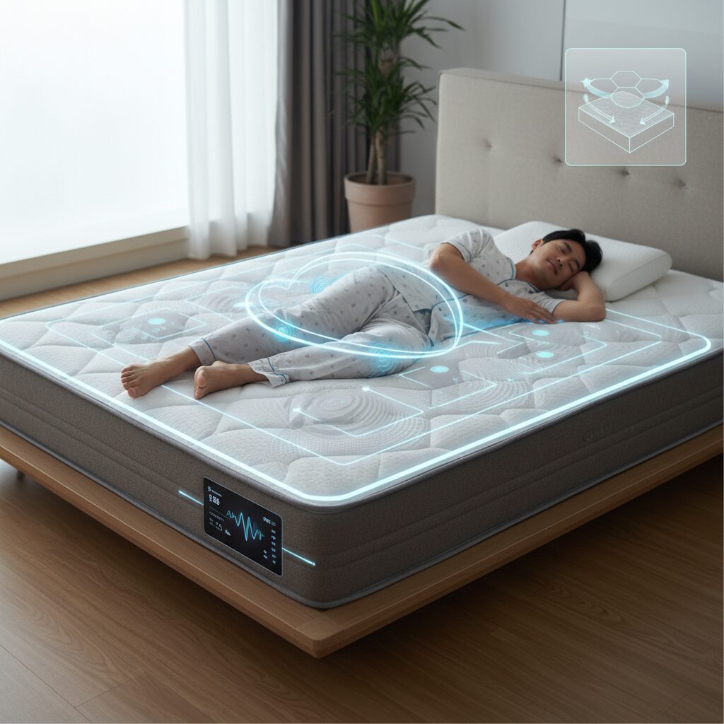 코웨이 슬립테크 매트리스의 스마트 체압 조절 시스템 작동 원리