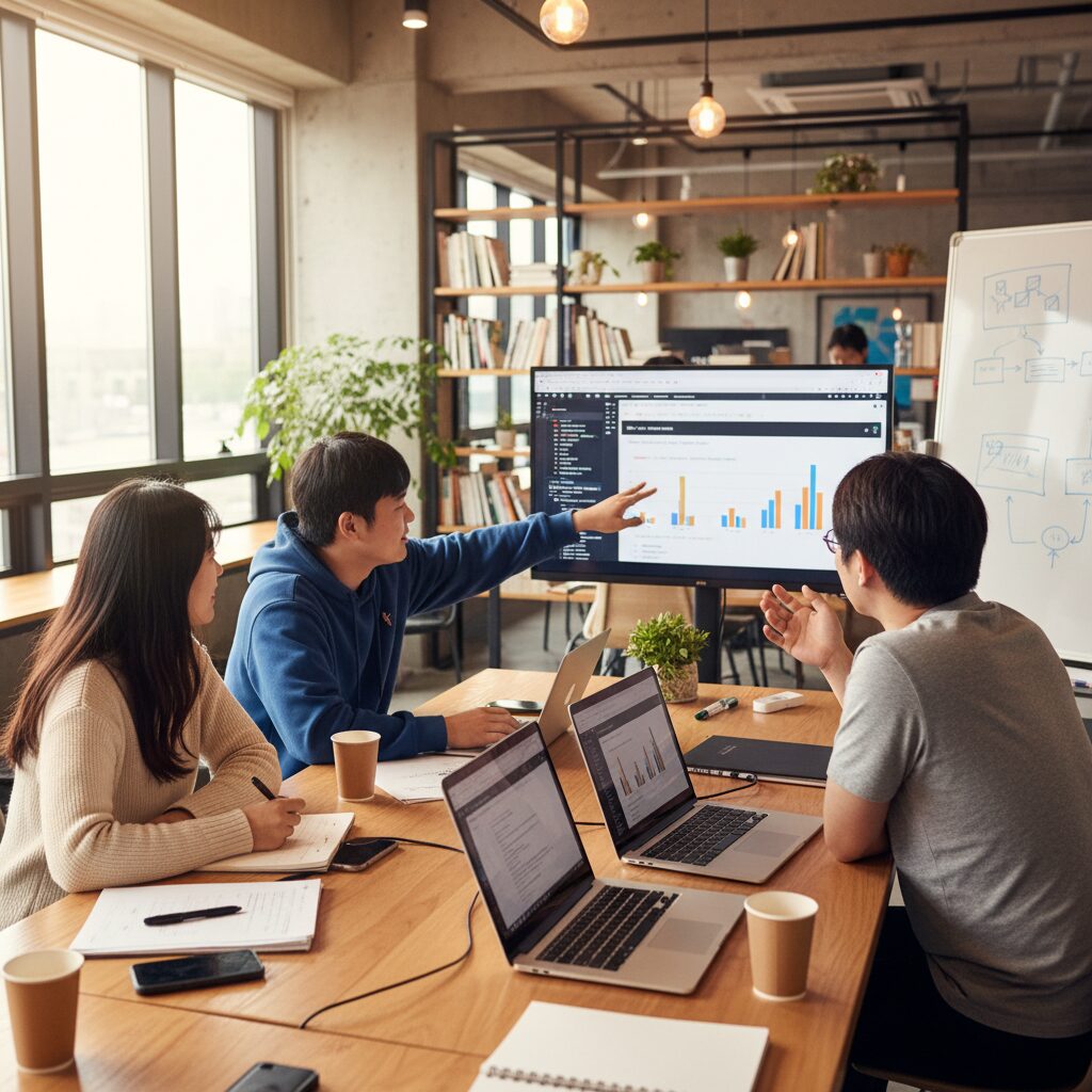 초보자를 위한 데이터 분석 실습 프로젝트 진행 모습