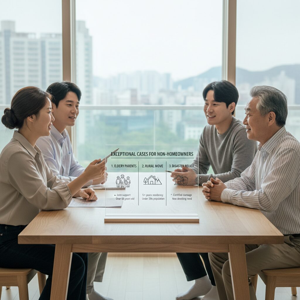 무주택자 예외 인정 케이스 설명 이미지