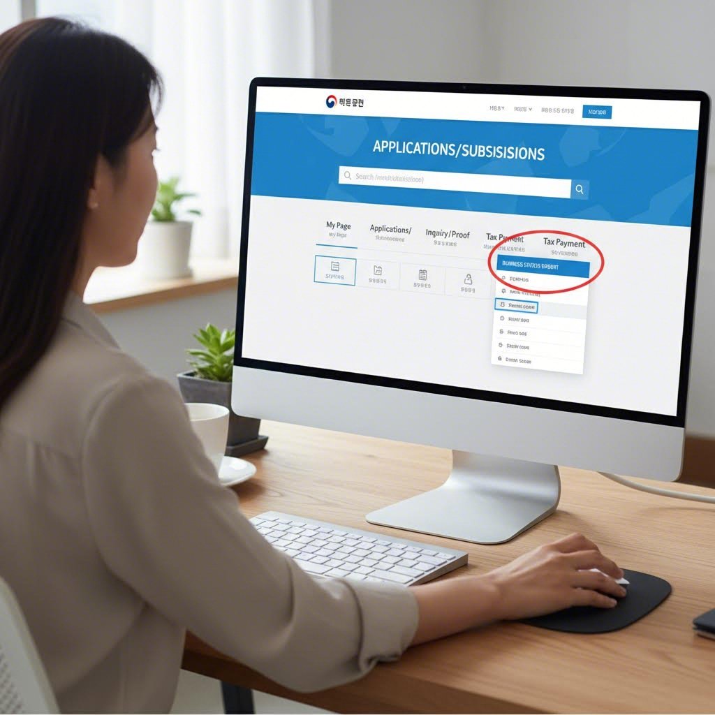 홈택스 화면에서 사업장현황신고 메뉴 찾는 방법