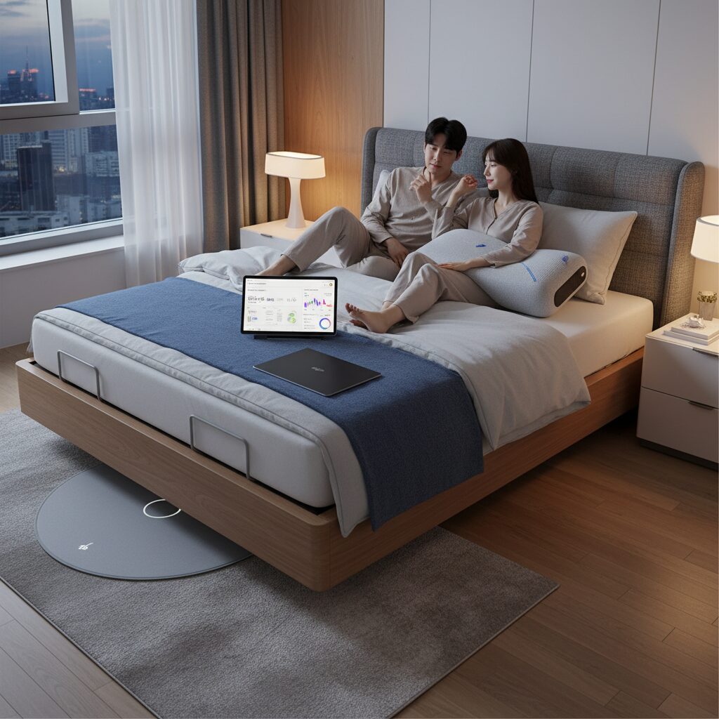 스마트 베개 모션베드 수면 분석기 등 다양한 슬립테크 제품 소개