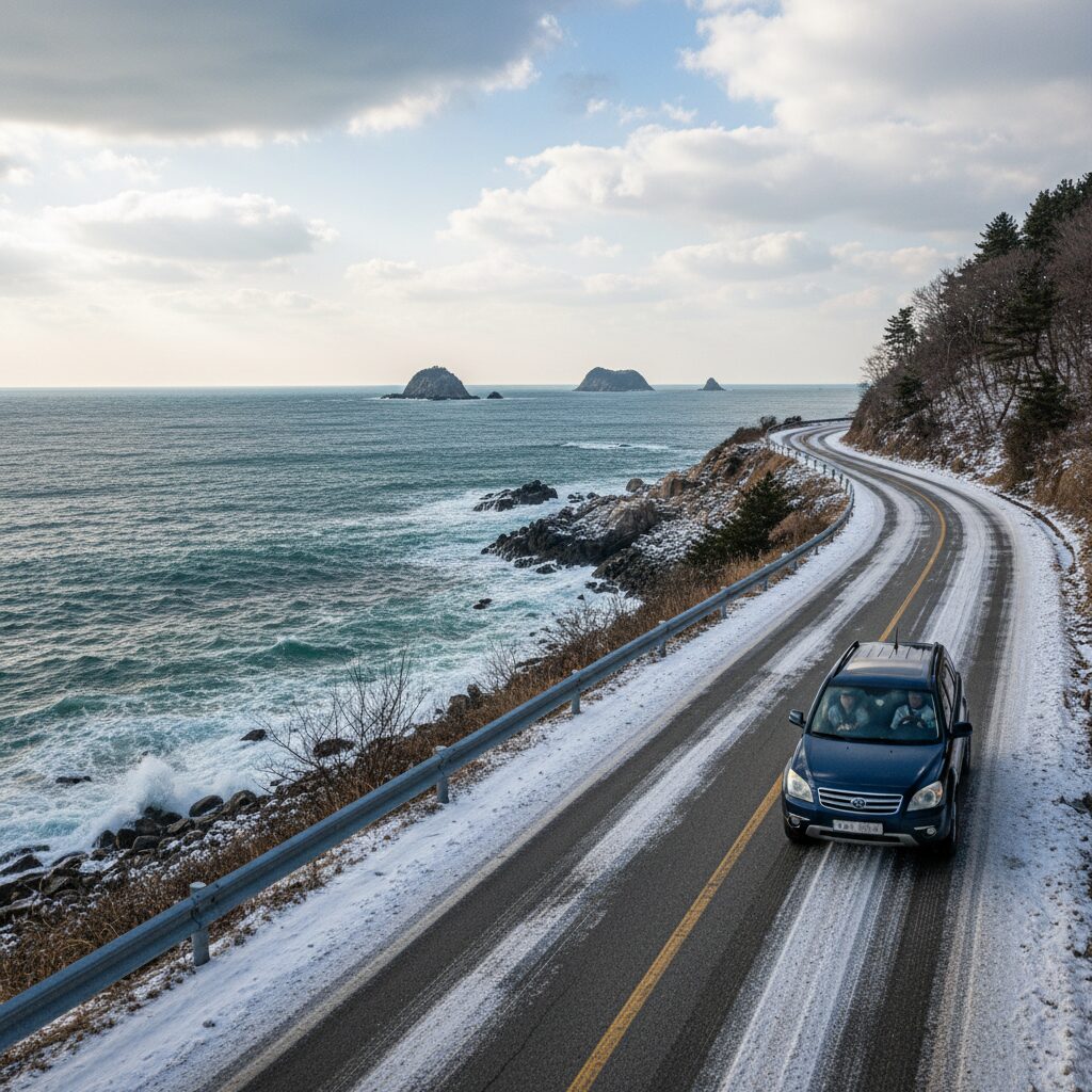 겨울 영덕 블루로드 드라이브 코스와 동해 바다 절경