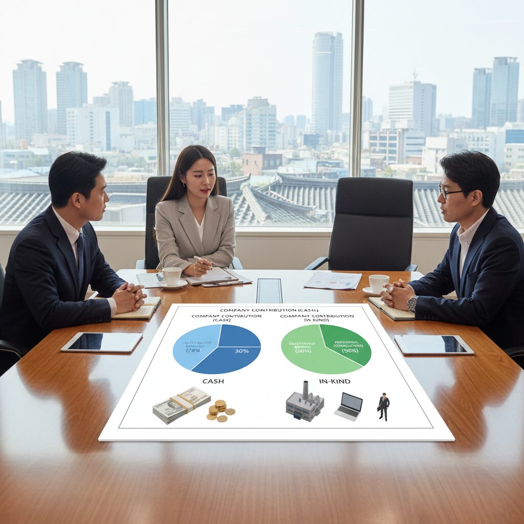 경영개선 지원금 자부담 현금 현물 구성 비율 예시