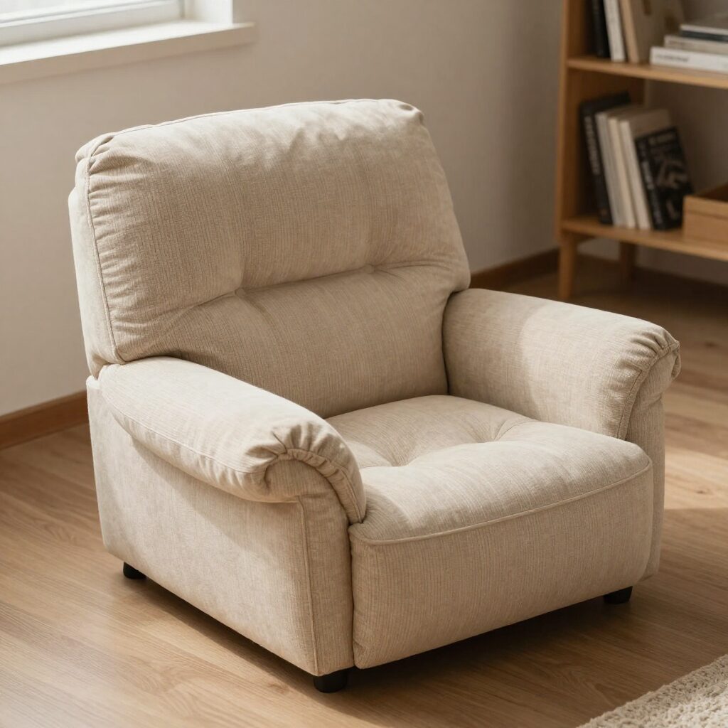 자취방에 적합한 소형 안마 의자 사용 예시