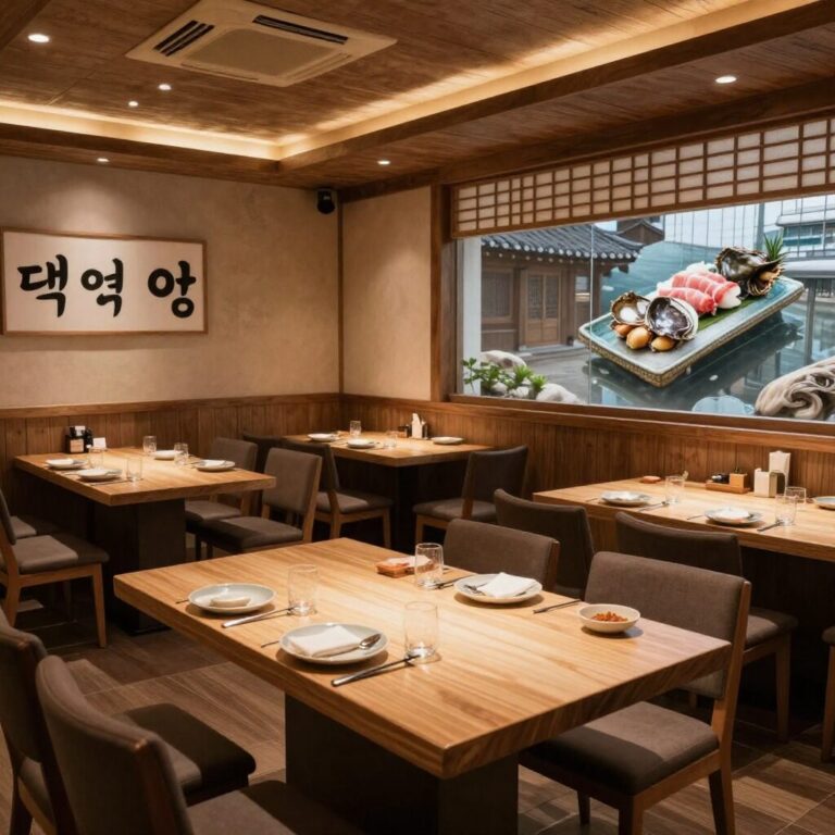 마지막 주문이 가능한 일산 대방어 맛집 내부 테이블과 신선한 회