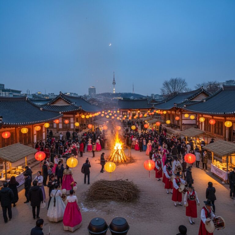 남산골한옥마을 정월대보름 축제 행사장 전경