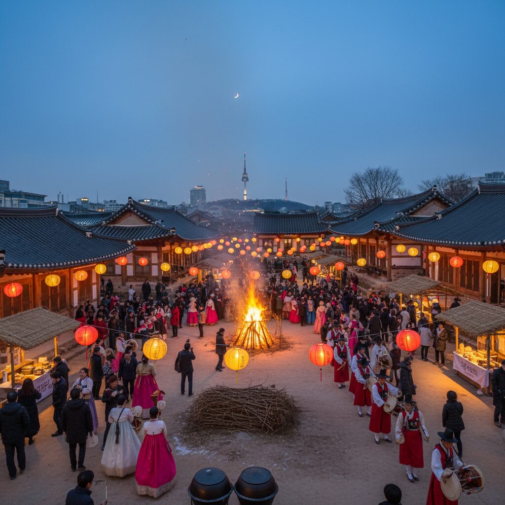 남산골한옥마을 정월대보름 축제 행사장 전경