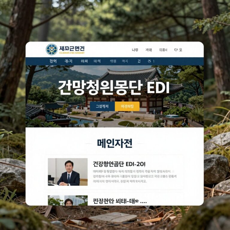 건강보험공단 EDI 홈페이지 메인화면 및 공지사항