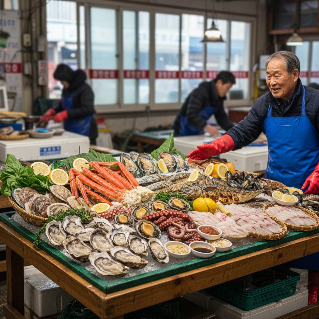 2월 제철 해산물 모음