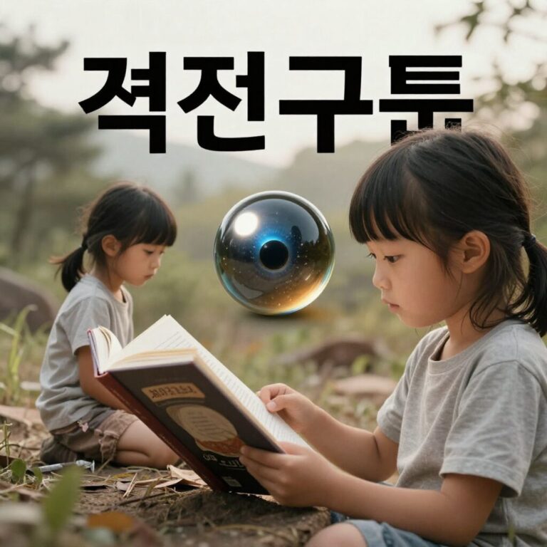 걱정구슬 책 표지와 아이가 책을 읽는 모습