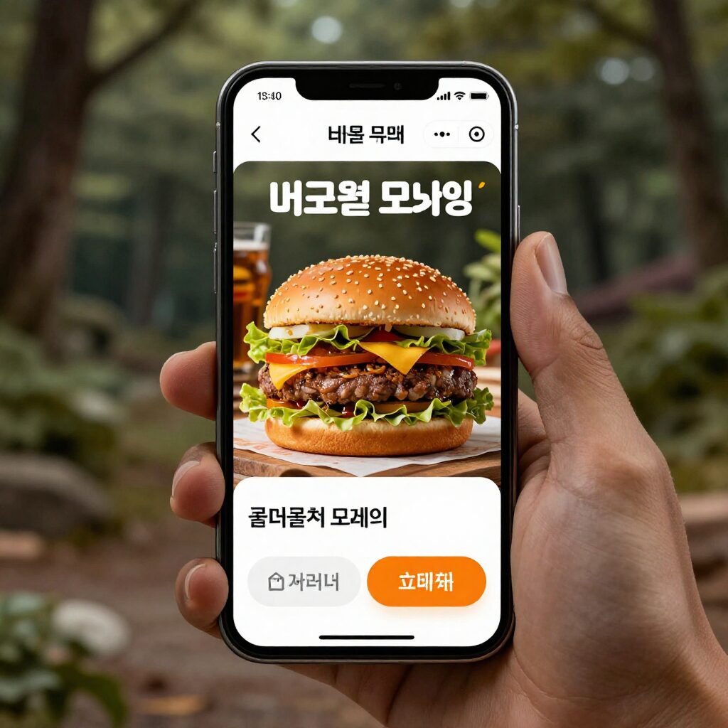 버거킹 모바일 앱 쿠폰함 화면 스크린샷