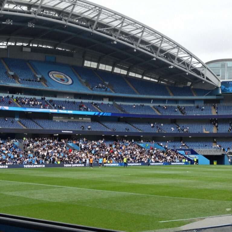 맨시티 대 레알마드리드 챔피언스리그 경기 전 스타디움과 선수들 예상 이미지