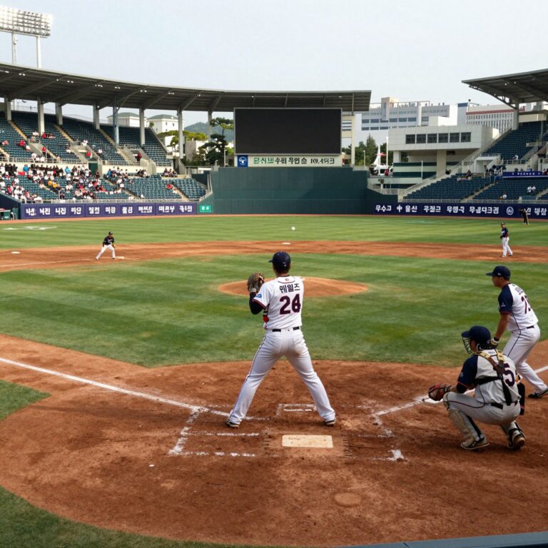 울산 문수야구장에서 열리는 울산 웨일즈의 첫 퓨처스리그 경기 모습