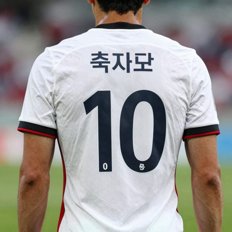 축구 포지션별 등번호 의미와 추천 번호를 이해하는 데 도움되는 유니폼 뒷면 번호 이미지