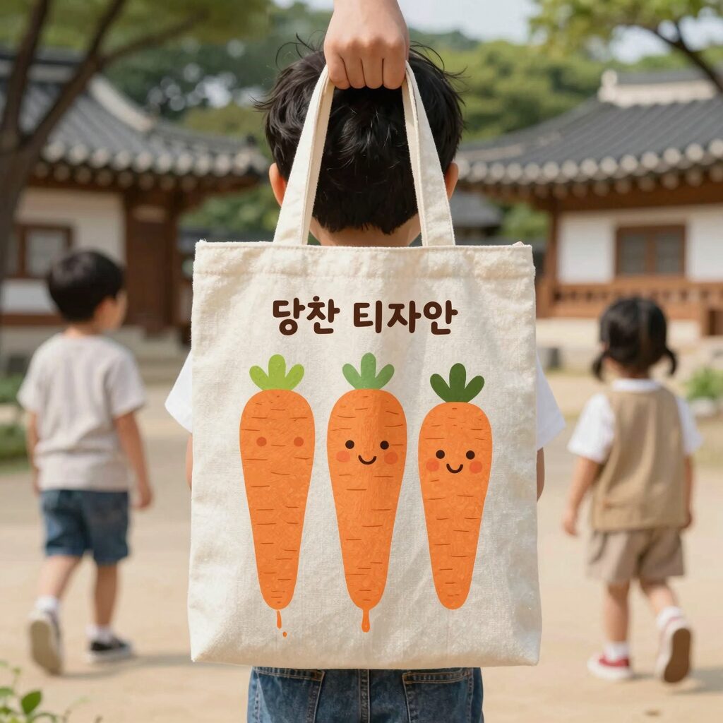 유치원 어린이날 선물로 추천하는 당근 디자인의 알찬 문구세트 구성품 사진