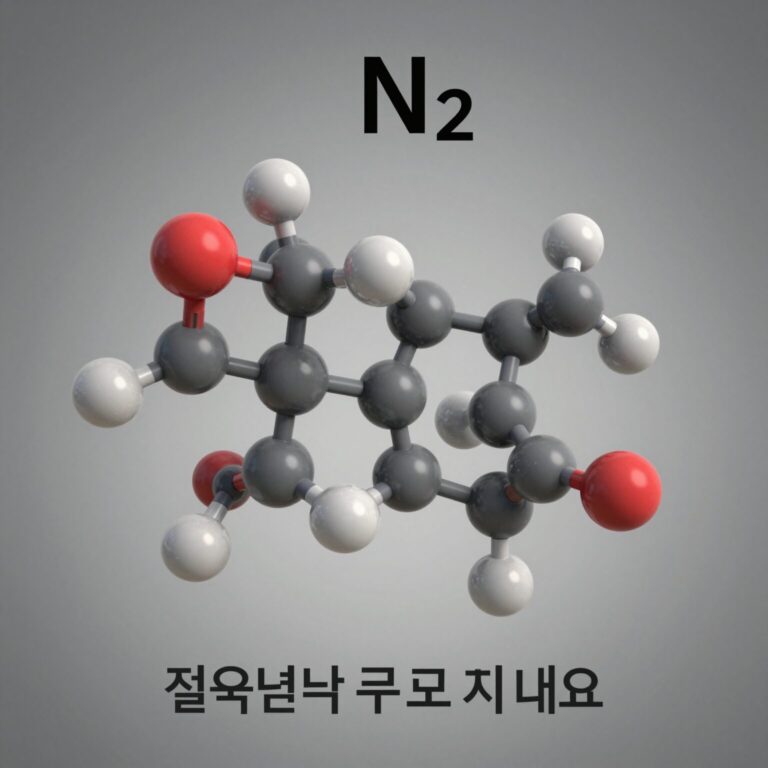 질소분자 N2와 산화질소 NO의 3D 분자 구조 모형 비교 그림